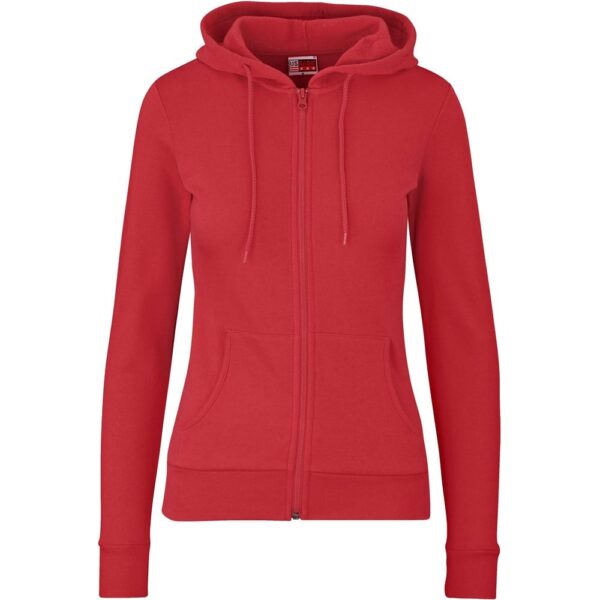 Ladies Bravo Hooded Sweater - Red - Image 2