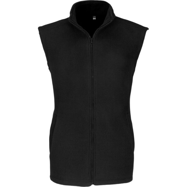 Mens Yukon Micro Fleece Bodywarmer - Black - Image 2