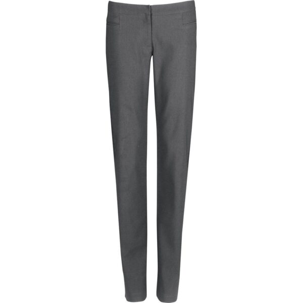 Ladies Cambridge Flat Front Pants - Grey - Image 2