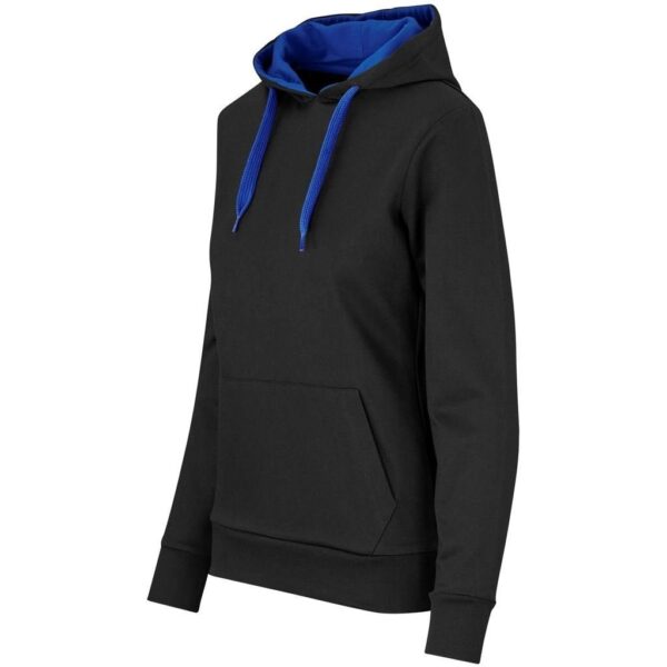 Ladies Solo Hooded Sweater - Blue - Image 3