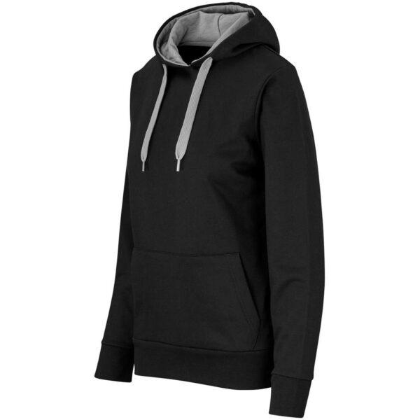 Ladies Solo Hooded Sweater - Grey - Image 3