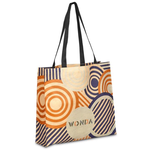 Hoppla Footloose Recycled PET Stitch-Bond Shopper - Image 2