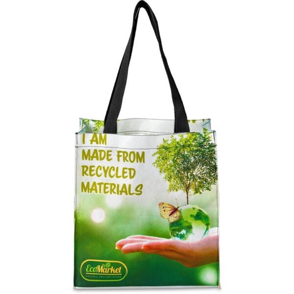 Hoppla Gateway Recycled PET Stitch-Bond Shopper - Image 3