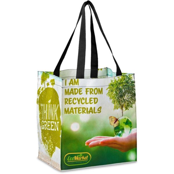 Hoppla Gateway Recycled PET Stitch-Bond Shopper - Image 2