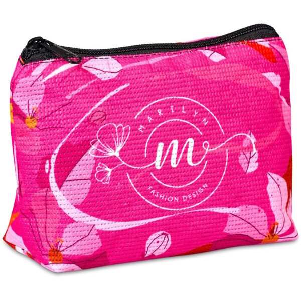 Hoppla Leanne Recycled PET Stitch-Bond Mini Toiletry Bag - Image 6