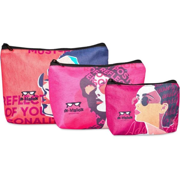 Hoppla Leanne Recycled PET Stitch-Bond Midi Toiletry Bag - Image 4