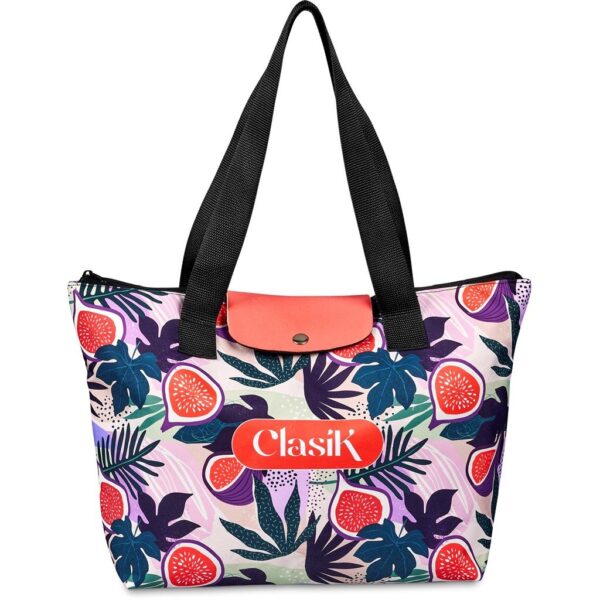 Hoppla Rosebank Polyester Roll-Up Tote Bag - Image 7