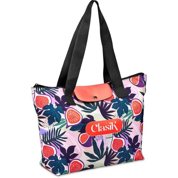 Hoppla Rosebank Polyester Roll-Up Tote Bag - Image 2
