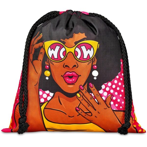 Hoppla Indian Midi Polyester Drawstring Pouch - Image 3