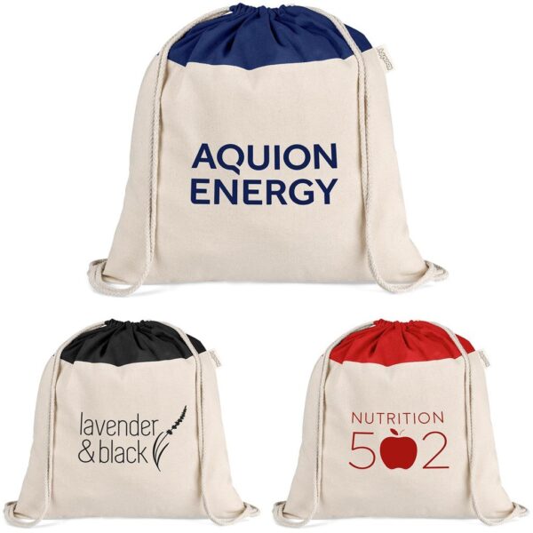 Kooshty Dominica Jumbo Cotton Drawstring Bag - Image 2