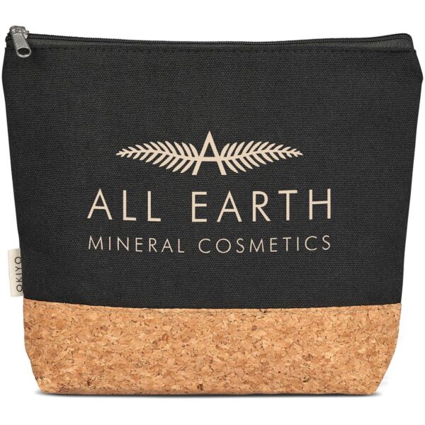 Okiyo Koruku Cork & Cotton Cosmetic Bag - Image 2