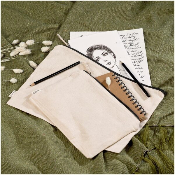 Okiyo Midori Cotton A4 Document Pouch - Image 5