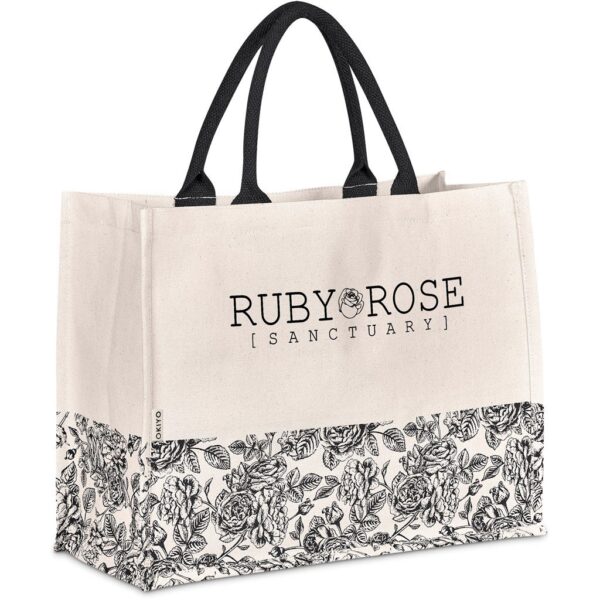 Okiyo Hana Printed Cotton Tote - Image 4