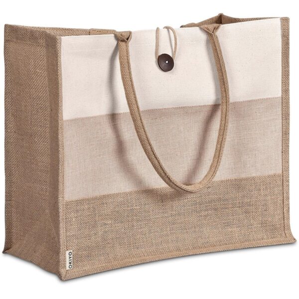 Okiyo Fukei Jute & Cotton Tote - Image 4