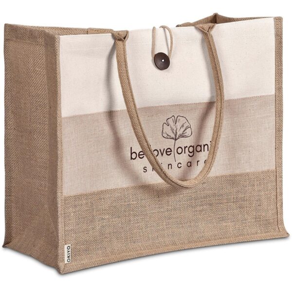 Okiyo Fukei Jute & Cotton Tote - Image 6