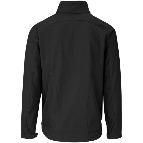 Mens Geneva Softshell Jacket - Black Cyan - Image 3
