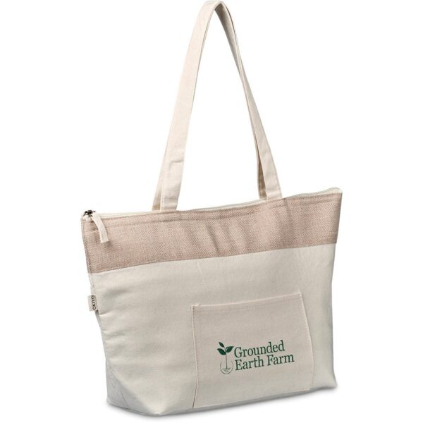 Okiyo Arshi Cotton & Jute 12 Can Lunch Cooler - Image 2