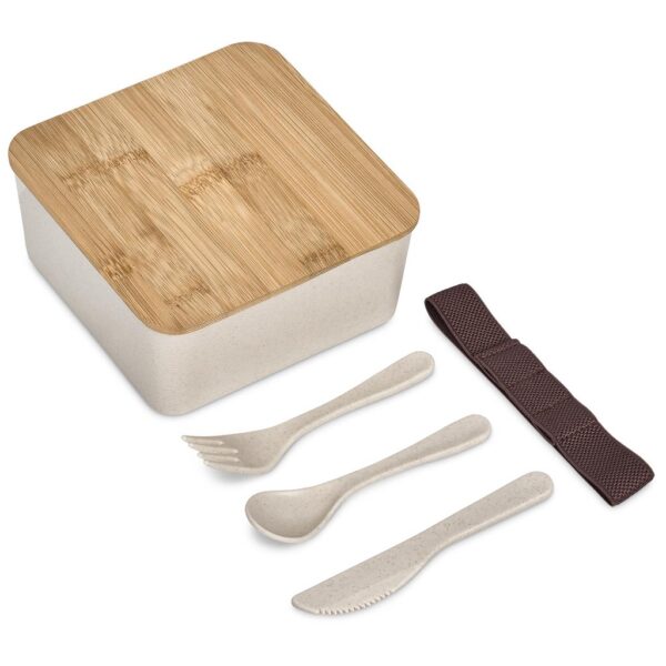 Okiyo Wani Wheat Straw & Bamboo Lunch Box - Image 6