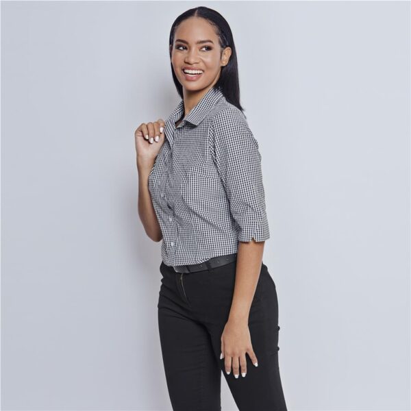 Ladies 3/4 Sleeve Ashford Shirt - Image 4