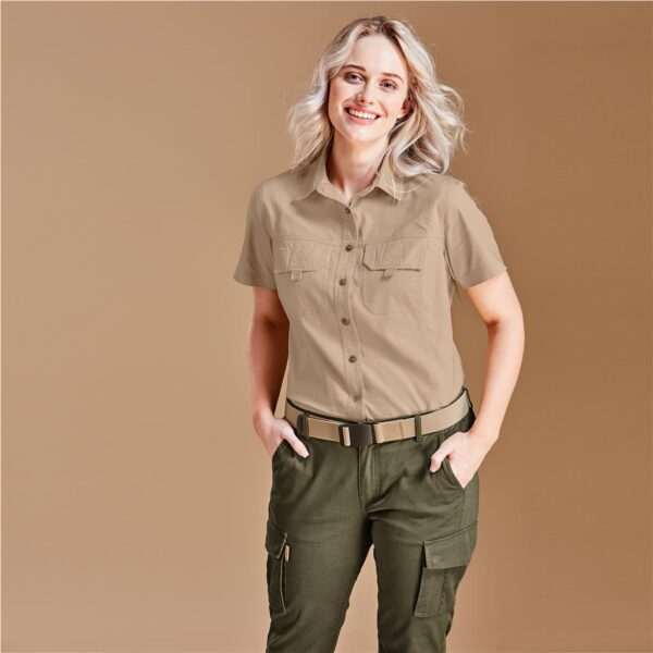 Ladies Short Sleeve Mawenzi Twill Shirt - Image 3