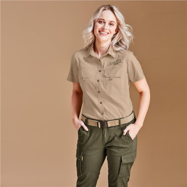 Ladies Short Sleeve Mawenzi Twill Shirt - Image 2