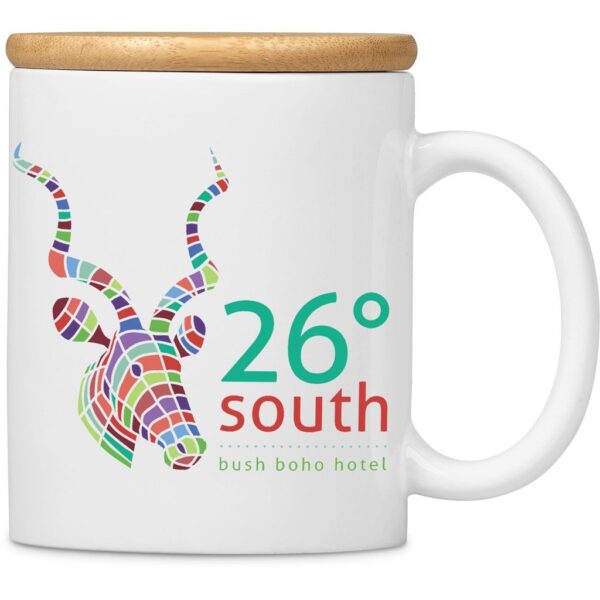 Okiyo Sozo Bamboo & Ceramic Sublimation Coffee Mug - 330ml - Image 2