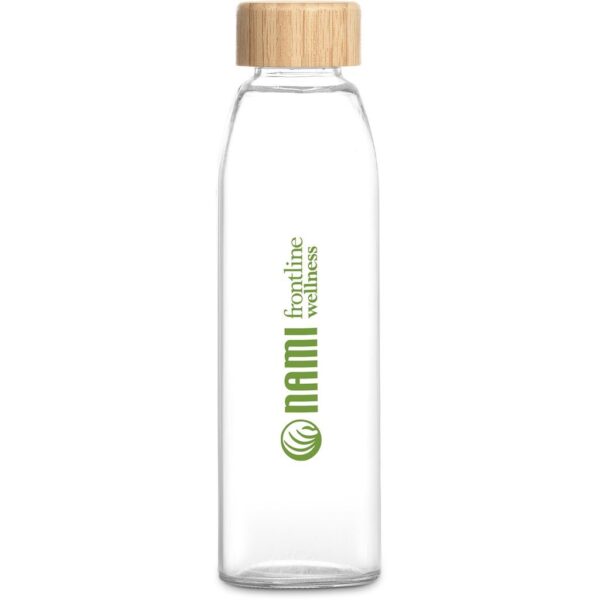 Okiyo Wabi-Sabi Glass Water Bottle - 500ml - Image 2