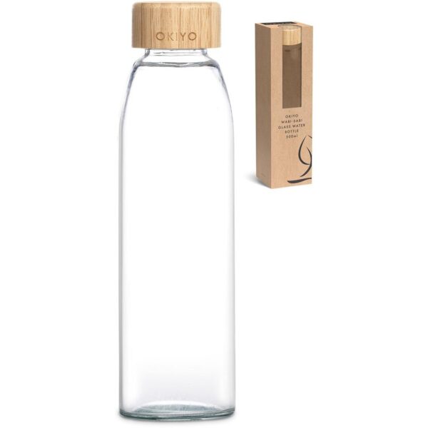 Okiyo Wabi-Sabi Glass Water Bottle - 500ml - Image 6