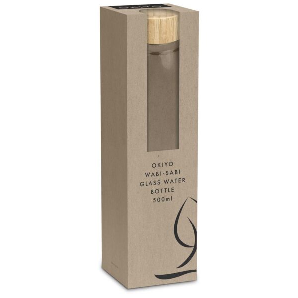 Okiyo Wabi-Sabi Glass Water Bottle - 500ml - Image 7