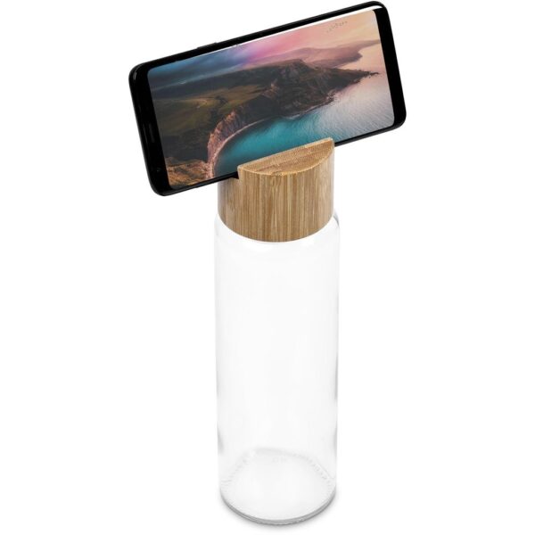 Okiyo Kenko Phone Stand Glass Water Bottle – 700ml - Image 6