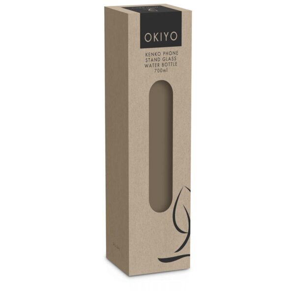 Okiyo Kenko Phone Stand Glass Water Bottle – 700ml - Image 4