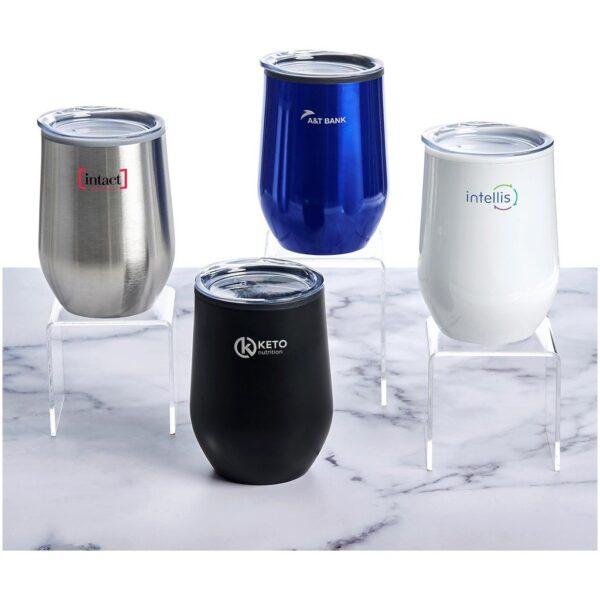 Serendipio Madison Stainless Steel & Plastic Double-Wall Tumbler - 350ml - Image 4