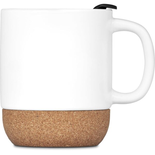 Serendipio Sienna Cork & Ceramic Sublimation Coffee Mug - 340ml - Image 5