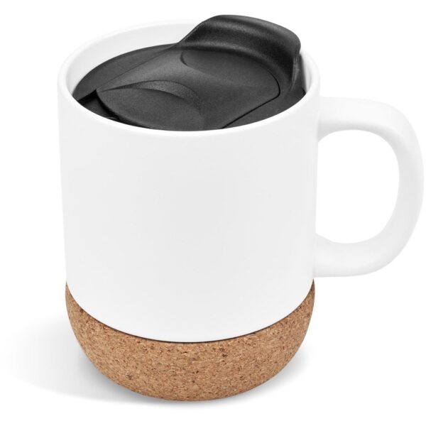 Serendipio Sienna Cork & Ceramic Sublimation Coffee Mug - 340ml - Image 6
