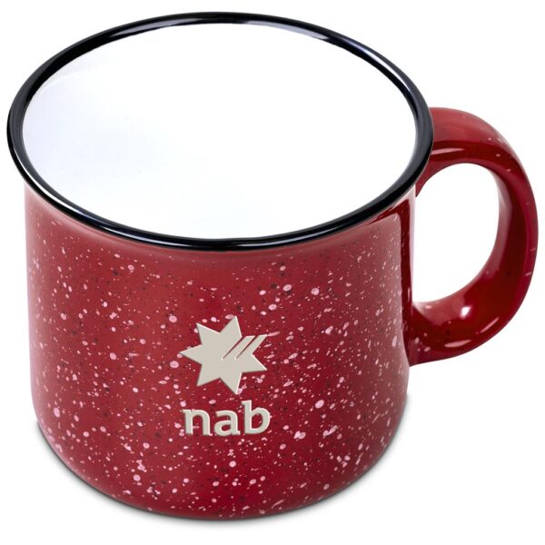 Serendipio Marshall Ceramic Coffee Mug - 400ml - Red - Image 5