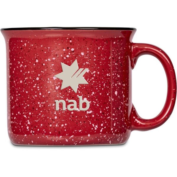 Serendipio Marshall Ceramic Coffee Mug - 400ml - Red - Image 2