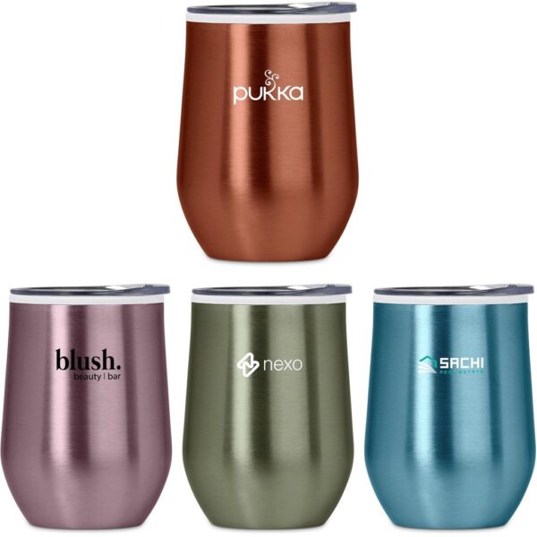 Serendipio Vogue Madison Stainless Steel & Plastic Double-Wall Tumbler - 350ml - Image 2