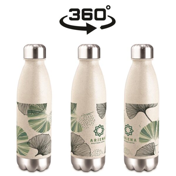 Okiyo Kimi Wheat Straw Water Bottle - 680ml - Image 3