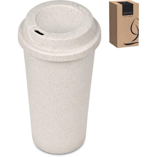 Okiyo Katagi Wheat Straw Double-Wall Tumbler – 450ml - Image 3