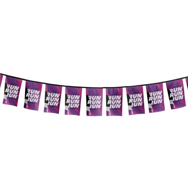 Sublimated Single-Sided Polyester Rectangle Bunting - 10m - Image 4