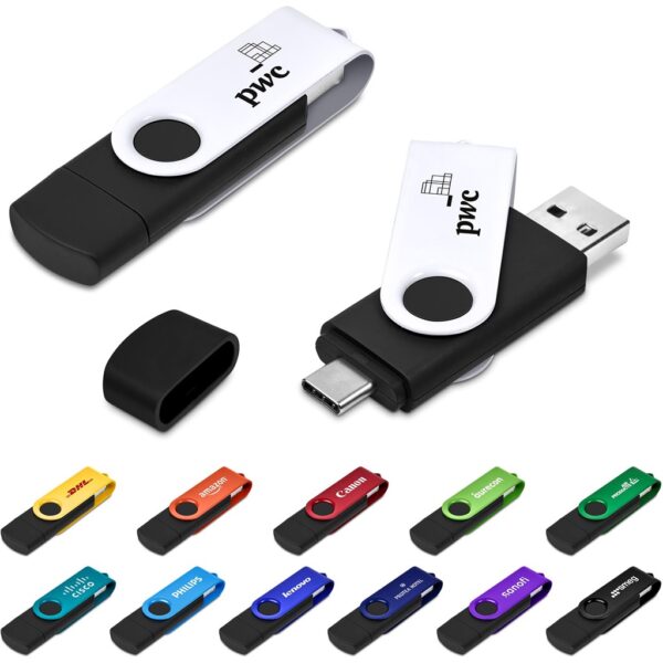 Shuffle Gyro Black Flash Drive – 8GB - Image 2