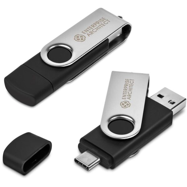 Shuffle Glint Flash Drive – 32GB - Silver - Image 2