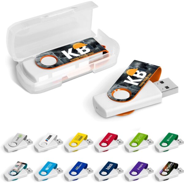 Axis Gyro White Flash Drive - 32GB - Image 2