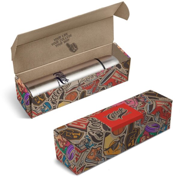Consulate Flask in Bianca Custom Gift Box - Image 2