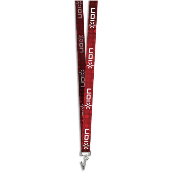 Crocodile Clip Double-Sided Sublimation Satin Lanyard - Image 6