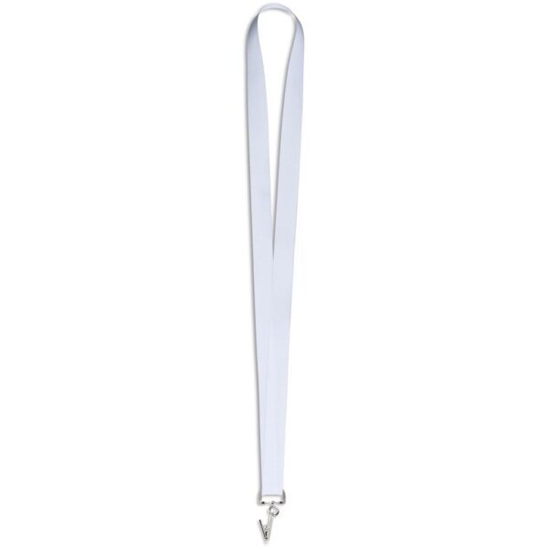 Crocodile Clip Double-Sided Sublimation Petersham Lanyard - Image 3