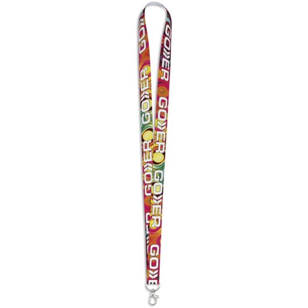 Snap Hook Clip Double-Sided Sublimation Petersham Lanyard - Image 4