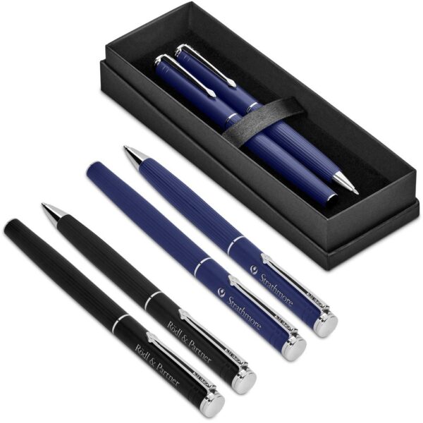 Alex Varga Mollino Ball Pen & Rollerball Set - Image 2