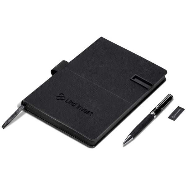 Alex Varga Corinthia Flash Drive Notebook & Pen Set - 32GB - Image 4