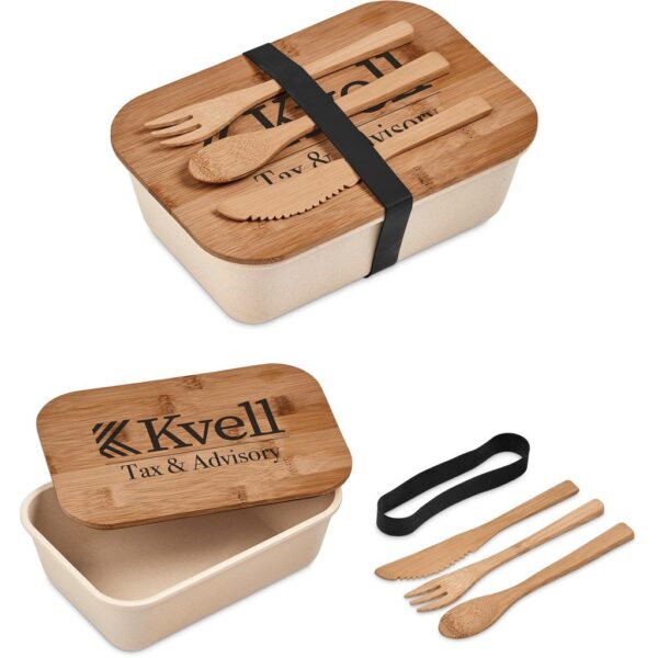 Kooshty Natura Plus Bamboo Fibre Lunch Box Set - Image 4